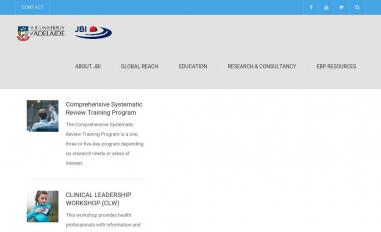 Schermafbeelding van joannabriggs.org