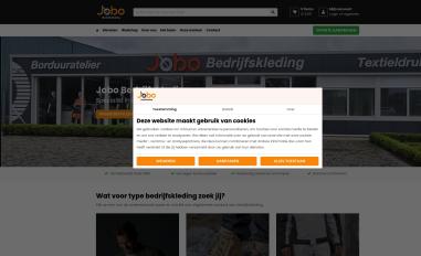 Schermafbeelding van jobo-bedrijfskleding.nl