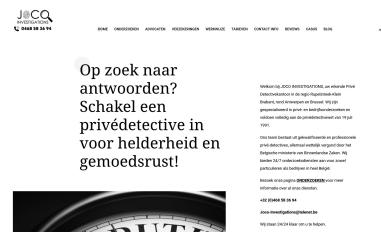 Schermafbeelding van joco-investigations.be