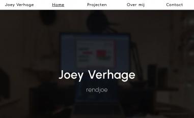Schermafbeelding van joeyverhage.nl