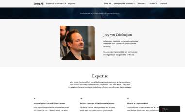 Schermafbeelding van joeyvg.nl