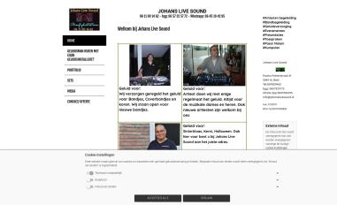 Schermafbeelding van johanslivesound.nl
