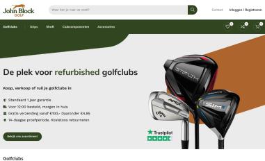 Schermafbeelding van johnblockgolf.nl