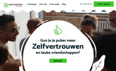 Schermafbeelding van jongassertief.nl
