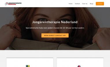 Schermafbeelding van jongerentherapienederland.nl