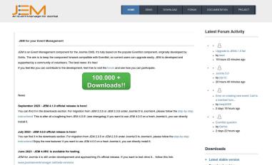 Schermafbeelding van joomlaeventmanager.net