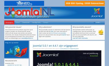 Schermafbeelding van joomlanl.nl
