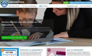 Schermafbeelding van junioreinstein.nl
