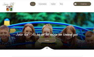 Schermafbeelding van juniorvzw.be