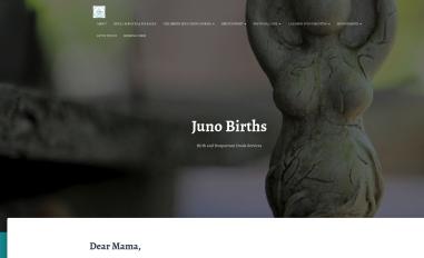 Schermafbeelding van junobirths.nl