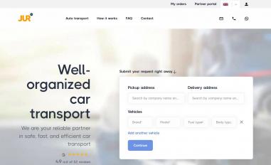 Schermafbeelding van jurautotransport.nl
