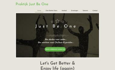 Schermafbeelding van just-be.one