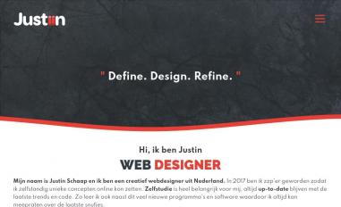 Schermafbeelding van justiin.nl