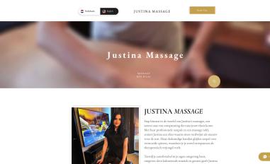 Schermafbeelding van justina-massages.nl