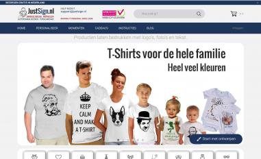 Schermafbeelding van justsign.nl