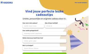 Schermafbeelding van kadoku.nl