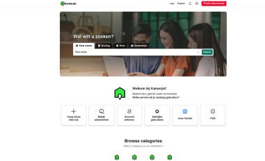 Schermafbeelding van kamerjet.nl