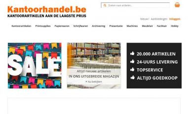 Schermafbeelding van kantoorhandel.be