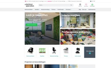 Schermafbeelding van kantoorspecialist.nl