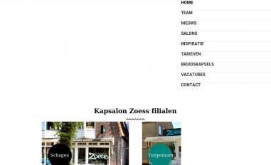 Schermafbeelding van kapsalonzoess.nl