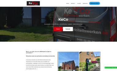 Schermafbeelding van keco-elektriciteitswerken.be