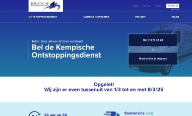 Schermafbeelding van kempischeontstoppingsdienst.be