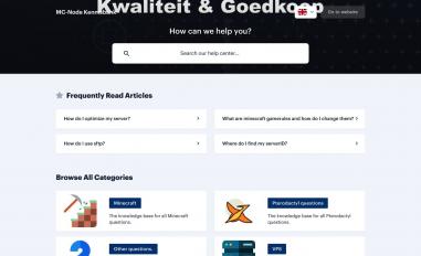Schermafbeelding van kennisbank.mc-node.net