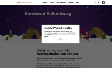 Schermafbeelding van kerststadvalkenburg.nl