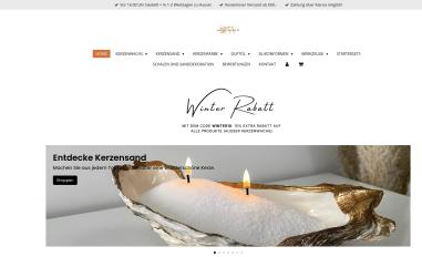 Schermafbeelding van kerzenwax.de