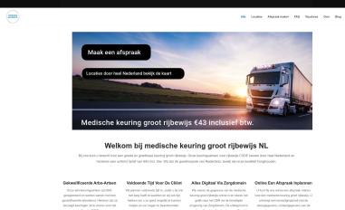 Schermafbeelding van keuringgrootrijbewijs.nl