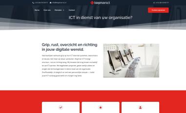 Schermafbeelding van kiepman-ict.nl