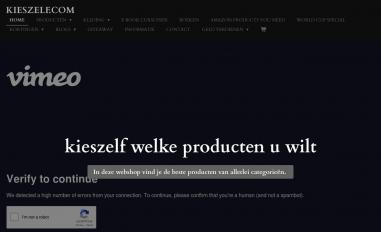Schermafbeelding van kieszelf.online