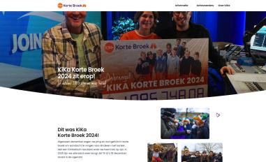 Schermafbeelding van kikakortebroek.nl