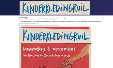 Schermafbeelding van kinderkledingruil.com