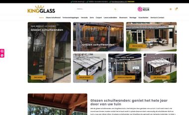 Schermafbeelding van kingglass.nl