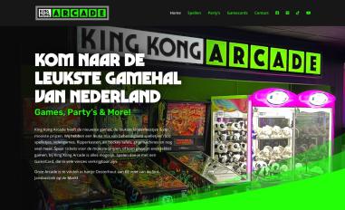 Schermafbeelding van kingkongarcade.nl