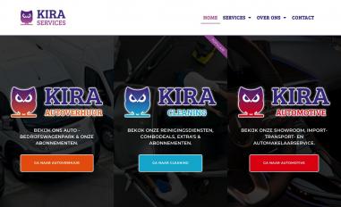 Schermafbeelding van kira-services.nl