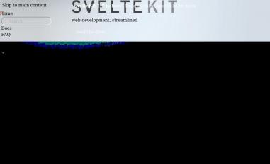 Schermafbeelding van kit.svelte.dev