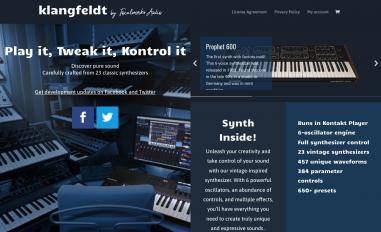 Schermafbeelding van klangfeldt.com