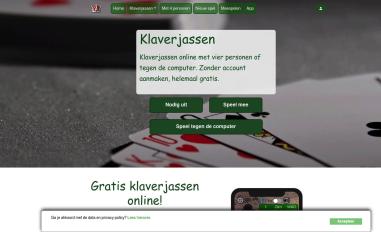 Schermafbeelding van klaver.live
