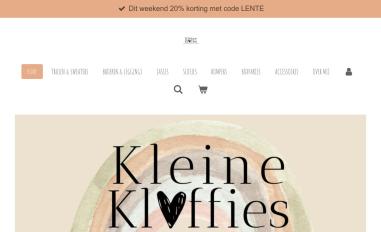 Schermafbeelding van kleine-kloffies.nl