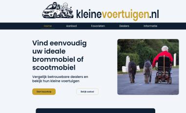 Schermafbeelding van kleinevoertuigen.nl