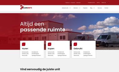 Schermafbeelding van kleinunits.nl