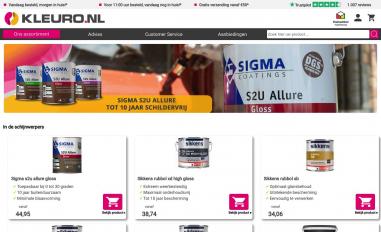 Schermafbeelding van kleuro.nl