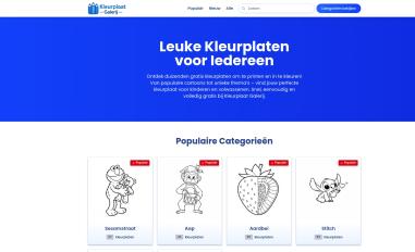 Schermafbeelding van kleurplaatgalerij.nl