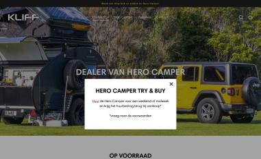 Schermafbeelding van kliff.nl