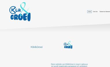 Schermafbeelding van klikengroei.nl