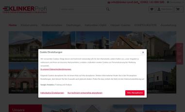 Schermafbeelding van klinker-profi.de