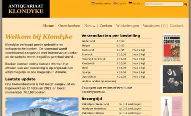 Schermafbeelding van klondyke.nl