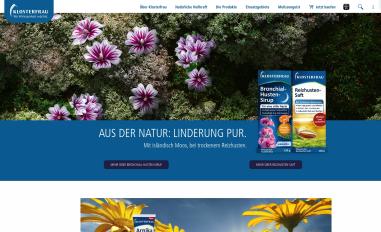 Schermafbeelding van klosterfrau.de